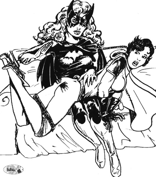batgirl spanks robin.