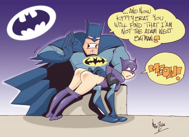 batman spanks catwoman.