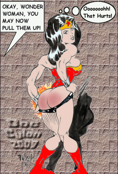 wonder woman after spanking.